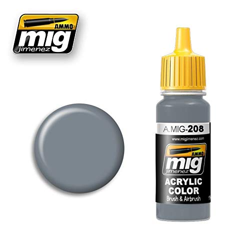 AMMO MIG-0208 Fs 36320 Dark Compass Ghost Grey Acrylfarben (17 ml), Mehrfarbig von AMMO