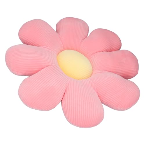 BAOFUYA Gänseblümchen-Blumenkissen, Dekoratives, Weiches, Praktisches Gänseblümchen-Bodenkissen, L-Größe für Sofaboden (Dunkelblau) von BAOFUYA