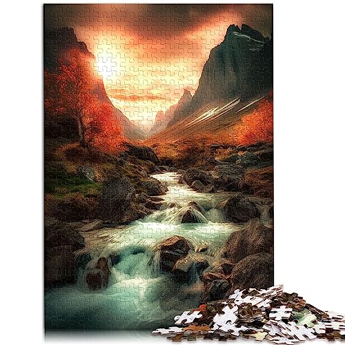 Erwachsene 1000 Teile Puzzle Carapar Falls Premium recyceltes Brettspielzeug Wanddekoration 10,27 x 14,96 Zoll von BUBELS