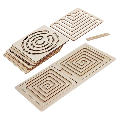 Baoblaze Labyrinth-Brettspiel-Spielzeug, Spielzeug zur Entwicklung der linken und rechten Gehirnhälfte, sensorisches Spielzeug, Lernaktivitäten, Spielzeug zur von Baoblaze