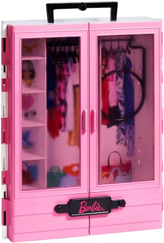 Barbie GBK11 - Traum Kleiderschrank, tragbares Modespielzeug für Kinder von 3 bis 8 Jahren von Barbie