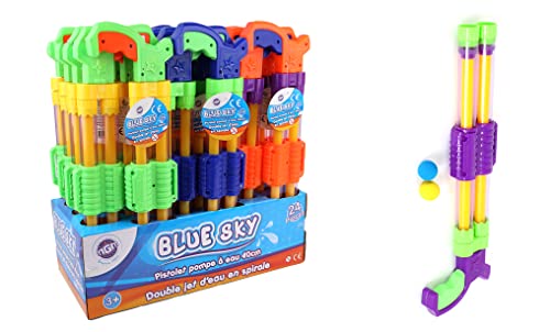 BLUE SKY - Wasserpistole - Outdoor-Spiel - 048530A - Zufälliges Modell - Kunststoff - 40 cm - Kinderspielzeug - Strandspiel - Pool - Ab 3 Jahren von BLUE SKY