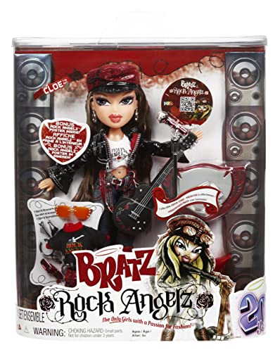 BRATZ 577782EUC Rock Angelz 20 Yearz Special Edition Modepuppe-CLOE-Inklusive Gitarre, Outfits, Accessoires, Poster, & Mehr-Neuauflage von 2001-Für Sammler & Kinder ab 7 Jahren von Bratz