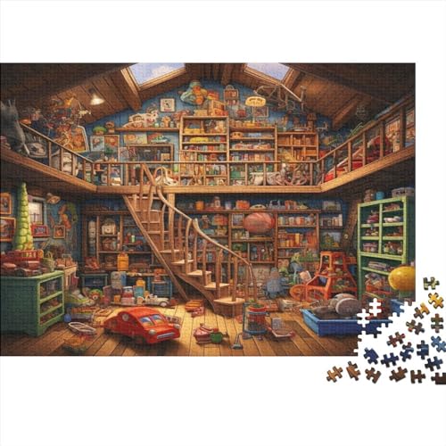 Das Puppenhaus-Puzzle, 1000 Teile, für Erwachsene, lustiges Spielzeug, Intellektuelles Spiel, Bildungsspiel, Entspannung und Intelligenz, 1000 Teile (75 x 50 cm) von CRJUS