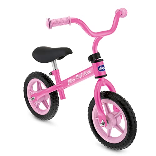 Chicco Pink Arrow Laufrad für Kinder 2-5 Jahre, Kinder Laufrad fürs Gleichgewicht, mit höhenverstellbarem Sattel und Lenker, max. 25 kg, Pink - Spielzeug für Kinder 2-5 Jahre von Chicco