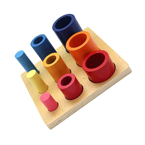 ERINGOGO 1 Satz Bausteine Für Früh Kindliche Bildung Spielzeug Dreifarbig Leiter Baby Hölzern von ERINGOGO