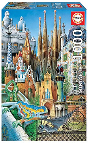 Educa - Puzzle 1000 Teile für Erwachsene | Gaudi Collage, 1000 Miniatur Teile Puzzle für Erwachsene und Kinder ab 14 Jahren, Architektur (11874) von Educa