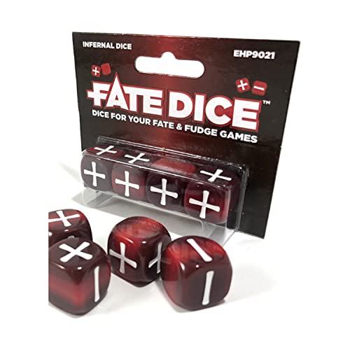 Evil Hat Productions EHP09021 Fate Infernal Dice, Mehrfarbig von Evil Hat Productions