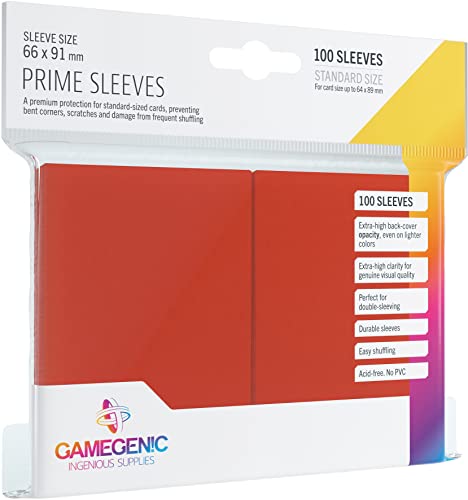Gamegenic, PRIME Sleeves Red, Sleeve color code: Gray von Gamegenic