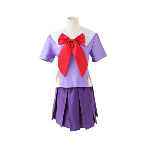 Generisch Damen Yuno Gasai Cosplay Kostüm Schuluniform Matrosenanzug Für Halloween,XL-Purple von Generisch