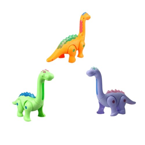 HEMOTON 12 STK Elektrisches Dinosaurierspielzeug Dinosaurier-Spielzeug Für Kleinkinder Lernspielzeug Laufendes Dinosaurier-Spielzeug Kinderspielzeug Kinder Elektrisch Plastik Leine Musik von HEMOTON