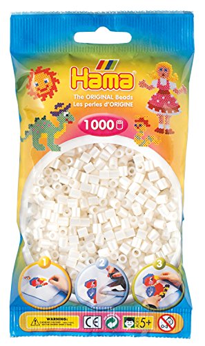 Hama 207-64 - Bügelperlen im Beutel, ca. 1000 Stück, perlmutt von Hama Perlen