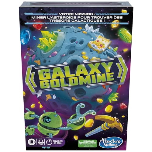Galaxy Goldmine, Strategisches Kartenspiel für die Familie, für Kinder, Jugendliche und Erwachsene, lustiges Kartenspiel für die Familie, für 2 bis 6 Spieler von Hasbro Gaming