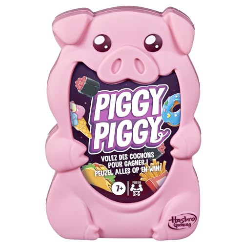 Hasbro Gaming Piggy Piggy Familienkartenspiel - Französisch-Niederländische Version von Hasbro Gaming