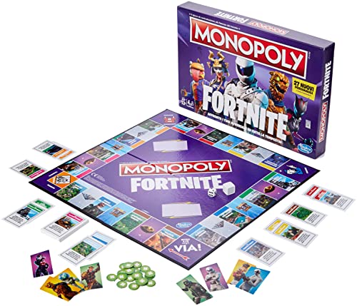 Hasbro, Monopoly, Fortnite-Schachtelspiel, Season 2, italienische Ausgabe von Monopoly