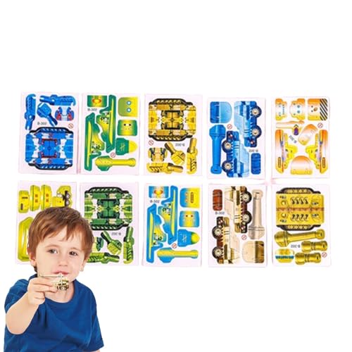 Hobngmuc 3D-Puzzles für Kinder,3D-Puzzles, Dino-Puzzles für Kleinkinder, Manuelle Montage aus Schaumstoff, Flugzeug-Panzer-Puzzle, pädagogisches Lernspielzeug für Jungen und Mädchen von Hobngmuc