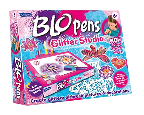 John Adams , BLOPENS Glitter Studio: Blow Airbrush & add Glitter Effects, Arts & Crafts, Ages 6+ von John Adams