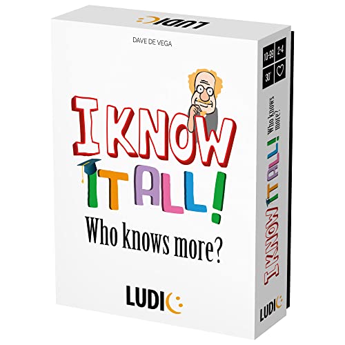 Ludic I Know It! Trivia-Partyspiel: Wer weiß mehr? | Für 2-4 Spieler | ab 10 Jahren von John Adams
