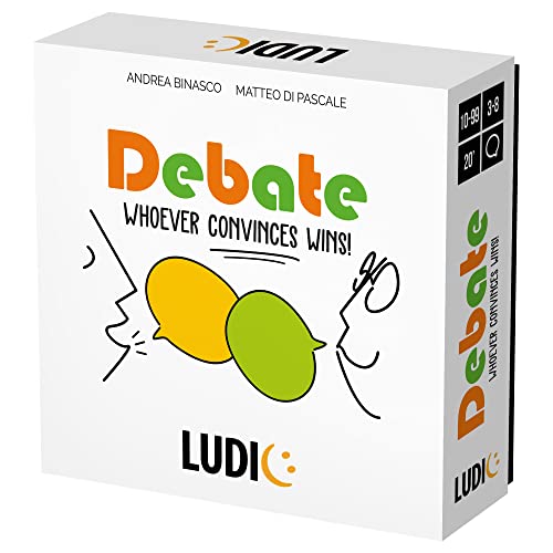 Ludic Debate Game: Wer überzeugt gewinnt! | Partyspiel | Für 3–8 Spieler | ab 10 Jahren von John Adams