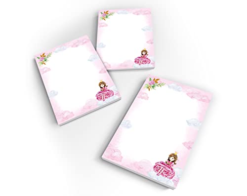 Junapack 12 Mini-Notizblöcke Prinzessin Mitgebsel für Kindergeburtstag Gastgeschenke für Mädchen / A7-Format von Junapack