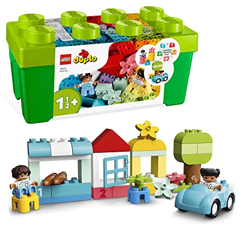 LEGO DUPLO Classic Steinebox, Kreativbox mit Aufbewahrung, erste Bausteine, Feinmotorik-Lernspielzeug, Geschenk für Kleinkinder ab 1,5 Jahren, Mädchen und Jungen 10913 von LEGO