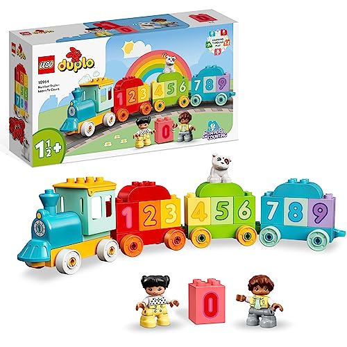 LEGO DUPLO Zahlenzug - Zählen Lernen, Zug Spielzeug, Lernspielzeug für Kinder ab 1, 5 Jahren, Baby Spielzeug für Mädchen und Jungen 10954 von LEGO