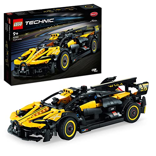 LEGO Technic Bugatti-Bolide, Auto-Modellbausatz, Sportwagen-Spielzeug, ikonisches Auto-Set zum Sammeln, ab 9 Jahre 42151 von LEGO