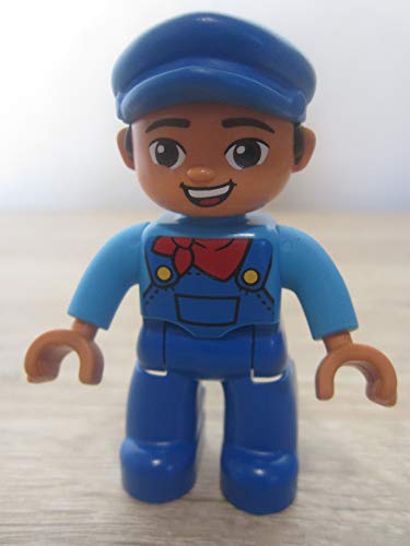 LEGO DUPLO Figur Mann, Blaue Latzhose, rotes Halstuch von LEGO