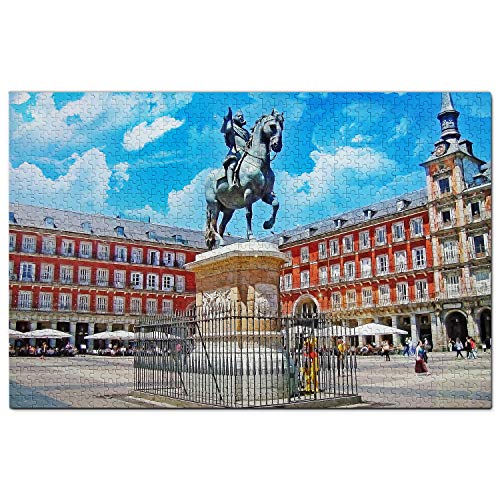 Spanien-Puzzle, 2000 Teile, Spanien, Bürgermeisterplatz, Madrid, Puzzlespiel, Kunstwerk, Reise-Souvenir, Papierartig, 70 x 100 cm von LUAJZF