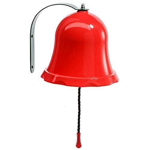 Loggyland Schiffsglocke Glocke für Spielturm, Baumhaus, Kinderzimmer, Essensklingel oder Klingel für Spielhaus - Farbe rot von Loggyland
