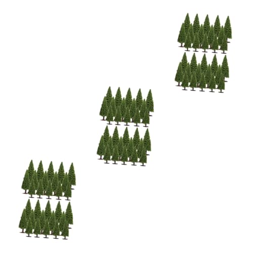 Lurrose 90 STK Drahtbaum Kranich-Aufnäher zum Aufbügeln Konstruktionsmodellbaum Sand grüne Zedern Modelle Landschaftsmodell Modell Kiefer Haushalt Landschaftsbaum Requisiten von Lurrose