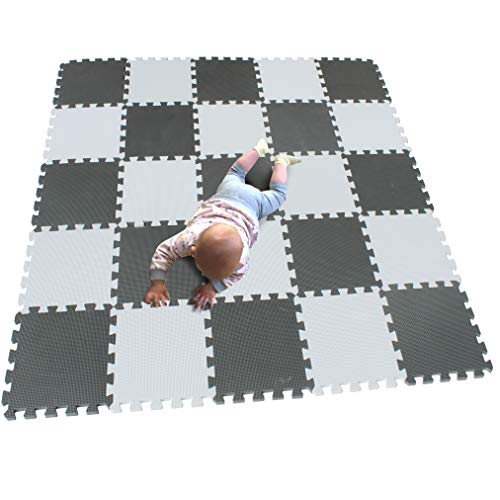 MQIAOHAM® 25 Stücke Baby puzzelmatten für Babys spielmatte Kinder puzzlematte Teppich G301025-101112 von MQIAOHAM