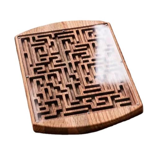 MagiDeal Holzlabyrinth-Brettspiel, Labyrinth-Holzlabyrinthspiel, Denksport-Labyrinth-Puzzlespiel für Bildung und Spaß, Kinder, Jugendliche von MagiDeal