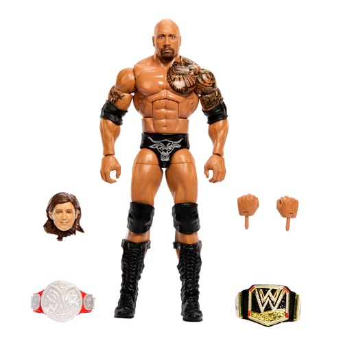 Mattel WWE Elite Actionfigur WrestleMania mit Zubehör und Bauteilen zum Verändern der Nicholas-Figur, zum Sammeln für WWE-Fans HVJ08 von Mattel