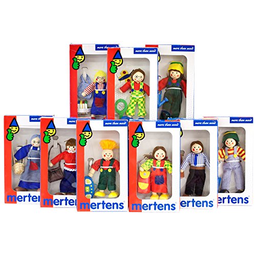Bino 24003 - Mertens Geburtstag-Set Puppen Familie von Bino world of toys