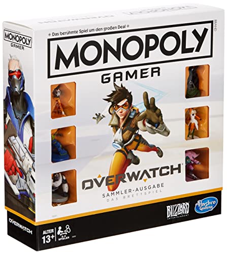 Monopoly Hasbro Gaming E6291100 Gamer Sammler-Ausgabe Brettspiel, 2-4 Spieler, ab 13 Jahren Geschenk für Overwatch-Spieler von Hasbro