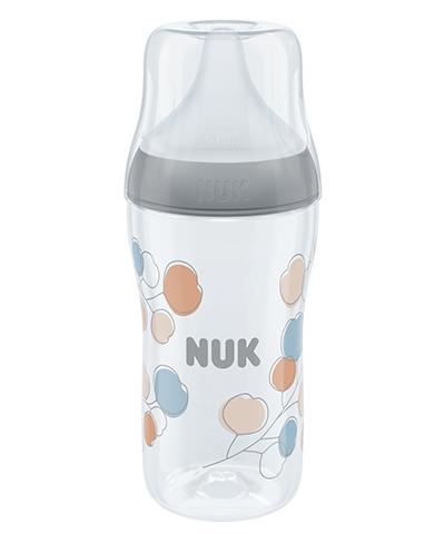 NUK Perfect Match Babyflasche mit weichem Silikon-Trinksauger 260ml blau von NUK