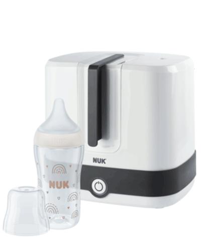 NUK Vario Express Dampf-Sterilisator inklusive NUK Perfect Match Babyflasche 260ml von NUK