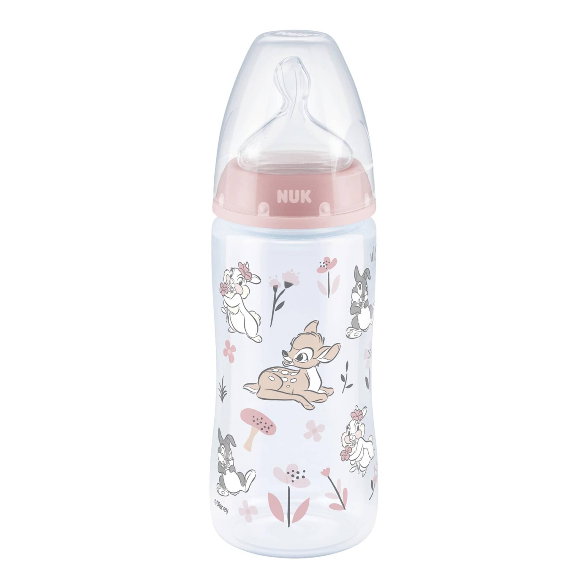 Nuk Disney Baby Babyflasche First Choice Plus, Anti-Kolik-Weithals, 300 ml, 6-18M von NUK