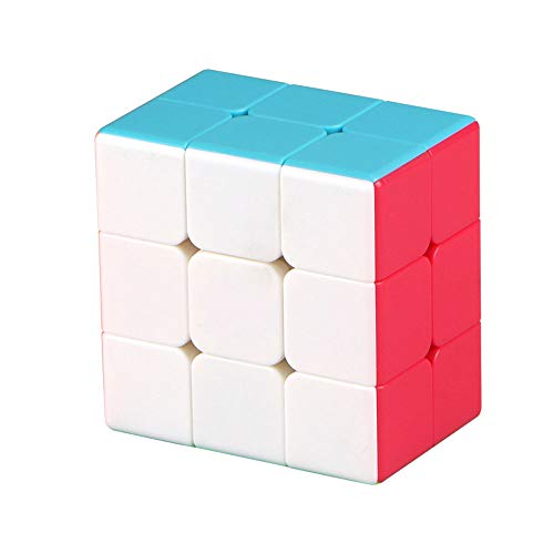 OJIN MO FANG GE 2x3x3 Würfelpuzzle 2 Schichten Würfel Mehrfarbig Puzzle Würfel Glatt drehbares Würfelspielzeug für Anfänger (2x3x3) von OJIN