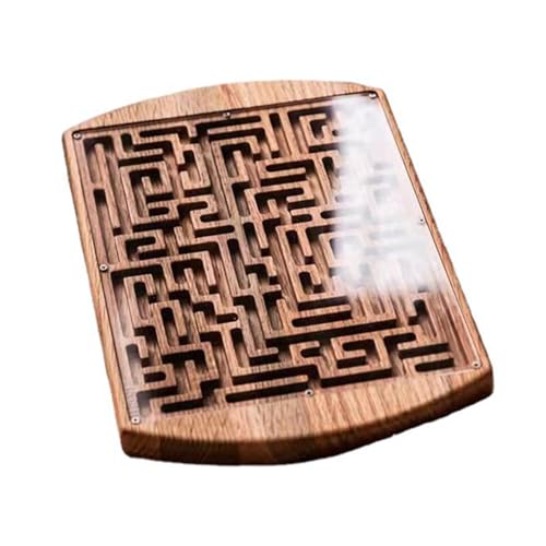 Oshhni Labyrinthspiel, Holzlabyrinth-Brettspiel, Denkaufgabe, logisches Puzzlespiel, Labyrinth-Holzlabyrinthspiel für Kinder und Jugendliche von Oshhni