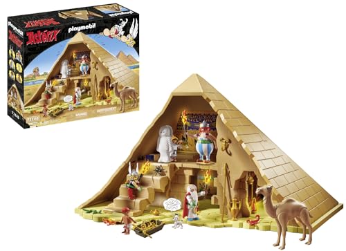 PLAYMOBIL 71148 Asterix: Pyramide des Pharao, Obelix, Asterix, Miraculix, Numerobis, Schraubzieris, Idefix, Spielzeug für Kinder ab 5 Jahren [Exklusiv bei Amazon] von PLAYMOBIL