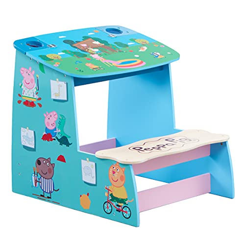 Peppa Pig Wooden Play Desk, Chalk Board and Storage Compartment. Made from FSC Certified Wood. von Peppa Pig