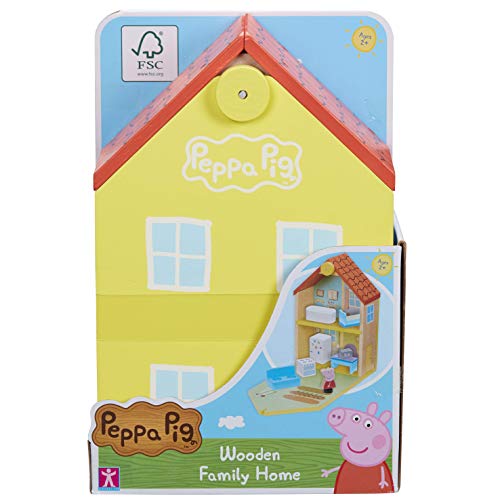 Peppa Pig Wooden Family Home, Sustainable FSC Certified Wooden Toy, Preschool Toy, Imaginative Play, Gift for 2-5 Year Old von Peppa Pig