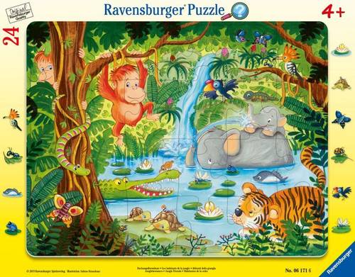 Ravensburger 06171 Rahmenpuzzle Dschungelbewohner 24 Teile 6171