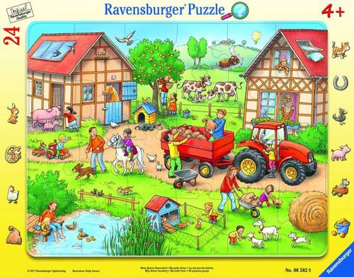 Ravensburger 06582 Rahmenpuzzle Mein kleiner Bauernhof 24 Teile 6582
