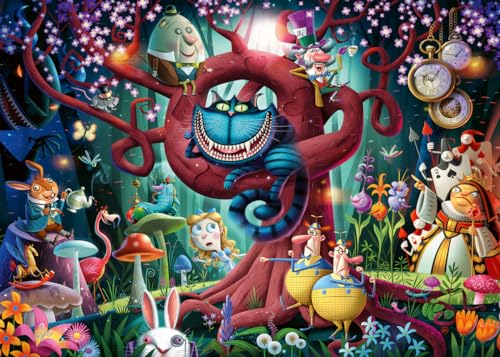 Ravensburger 16456 Alice In Wonderland Almost Everyone is Mad Wunderland 1000 Teile Puzzle, verschieden, 70 x 50 x 0,2 cm von Ravensburger