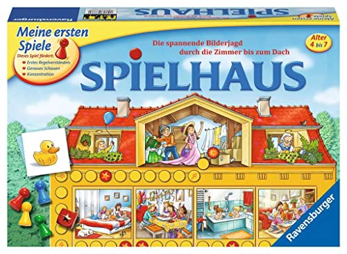 Ravensburger 21424 - Spielhaus - Kinderspielklassiker, spannende Bilderjagd für 2-4 Spieler ab 4 Jahren von Ravensburger