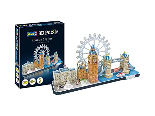 Revell 3D Puzzle 00140 I I 107 Teile I 4 Stunden Bauspaß für Jung Alt I ab 10 Jahren I Die historische Skyline von London selber zusammenbauen I Ideale Geschenkidee von Revell