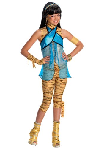 Original Lizenz Monster High Cleo de Nile Kostüm Monsterhigh Monsterkostüm Kinderkostüm für Kinder Gr. L, M, S, Größe:M von Rubie's